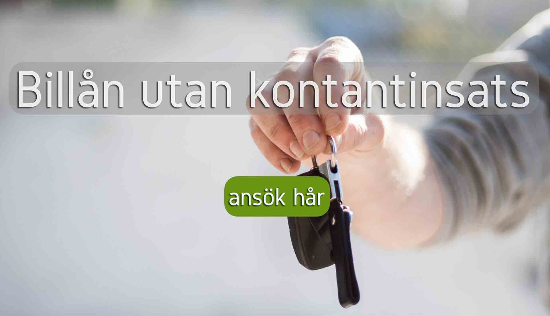 Billån utan kontantinsats