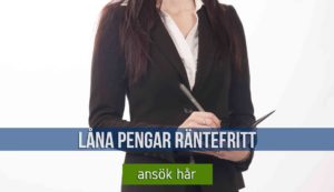 Låna pengar räntefritt