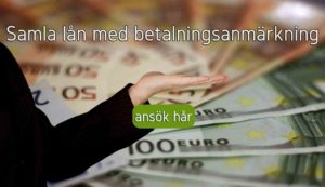 Samla lån med betalningsanmärkning