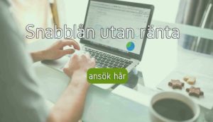 Snabblån utan ränta