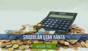 Snabblån utan ränta